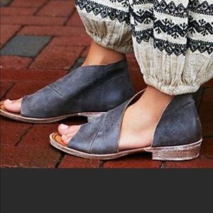 Free People Mont Blanc Open Toe Bootie zink 35/6